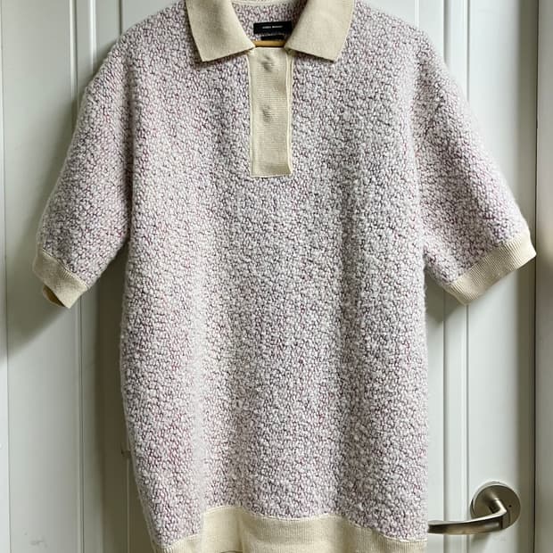 이자벨마랑 오버사이즈 폴로 니트 