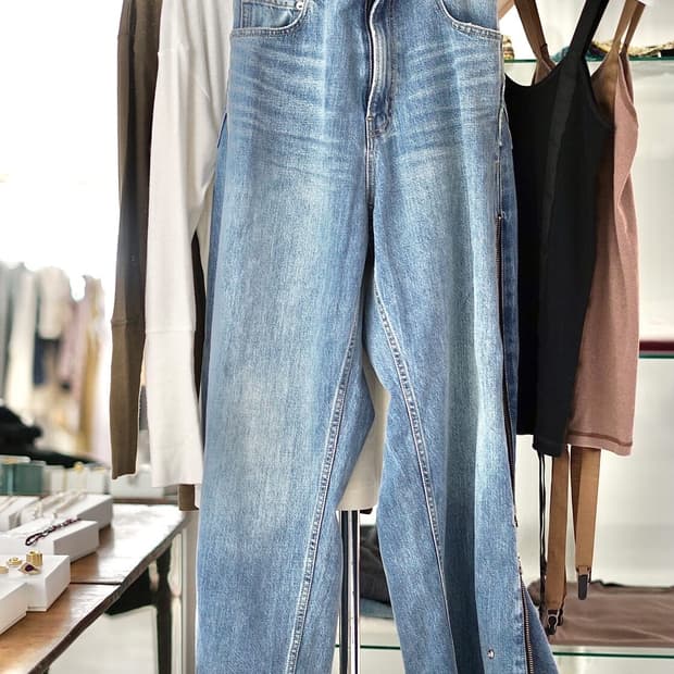 올드파크 Zip 배기 팬츠 L