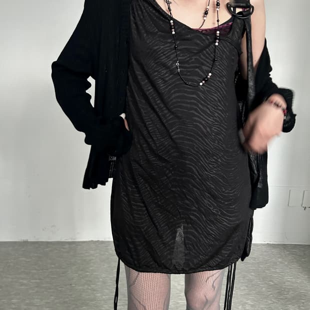 ‘SALVAGE' String eyelet detail One-piece