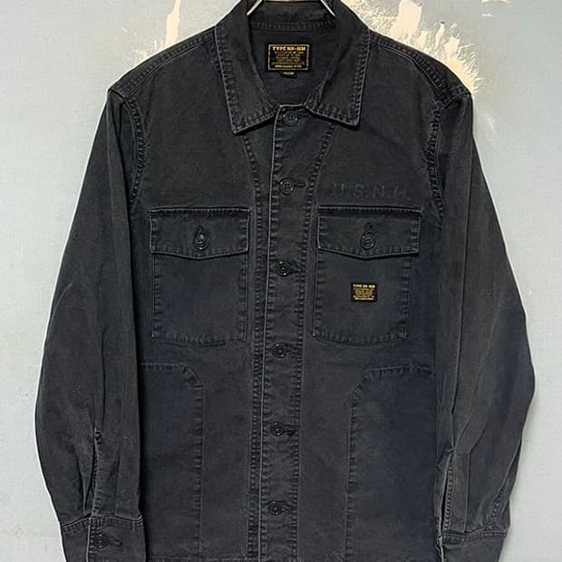 네이버후드 17AW MIL-BDU 워시드 밀리터리 남자 셔츠자켓 M 95