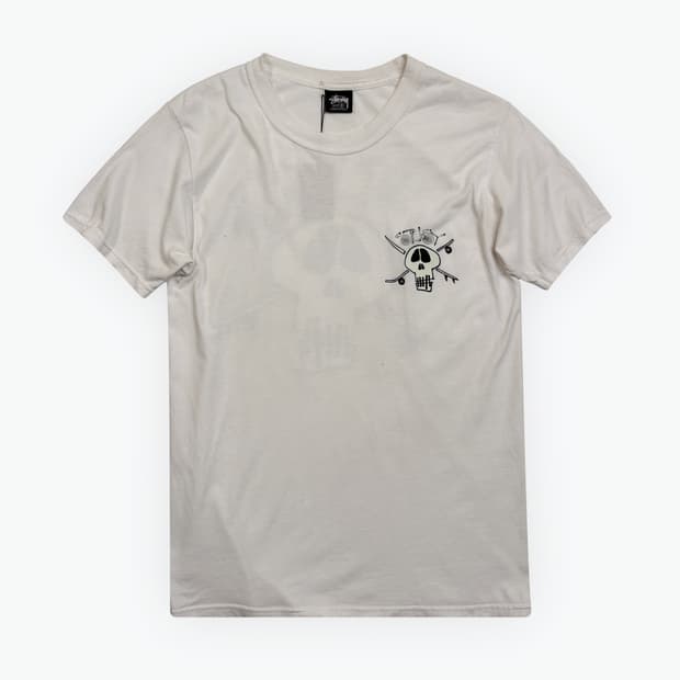 [S] STUSSY SKULL graphic T-shirt