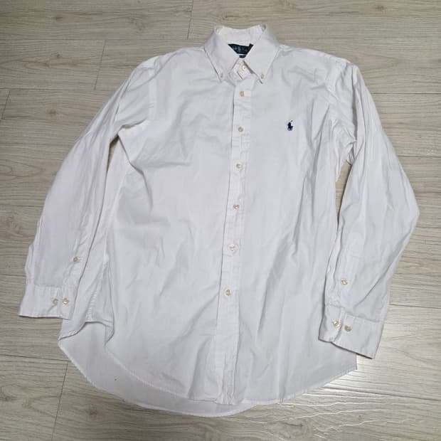 폴로 랄프로렌 커스텀핏 화이트 셔츠 L
