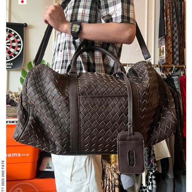 REGiSTA Tokyo Intrecciato Leather Bag