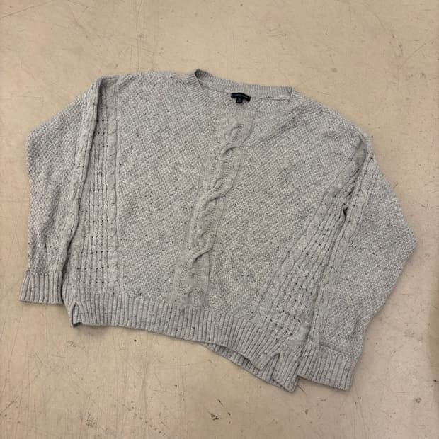 타미힐피거 그레이 케이블 니트