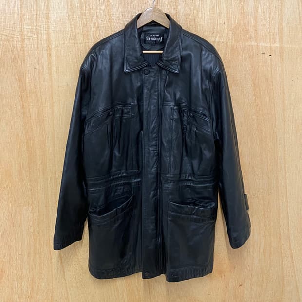 VTG leather coat 빈티지 레더 코트