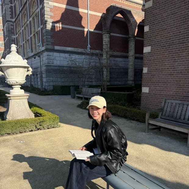 카리나 착용) i don't work here 캡