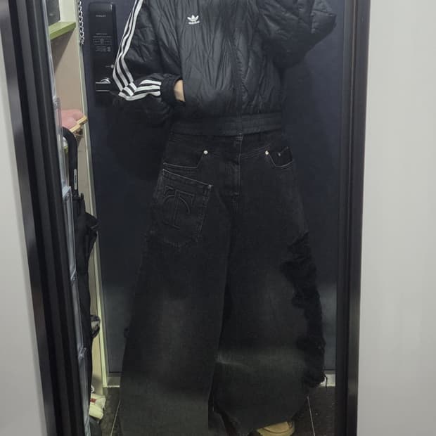 아디다스 패디드 퀄팅 트랙탑 트랙자켓