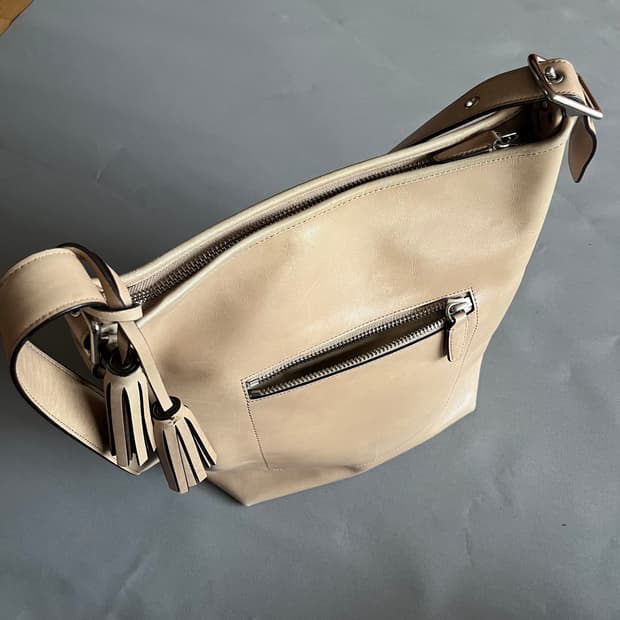 코치 가죽 호보백