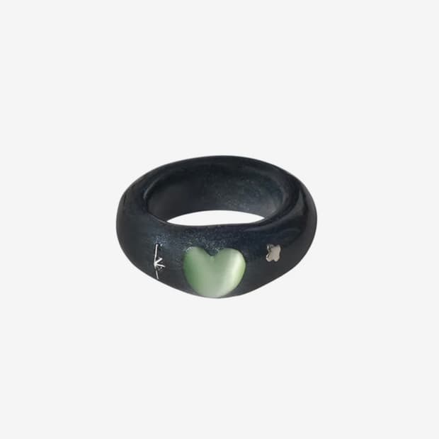 엔프프 반지 heart looping ring