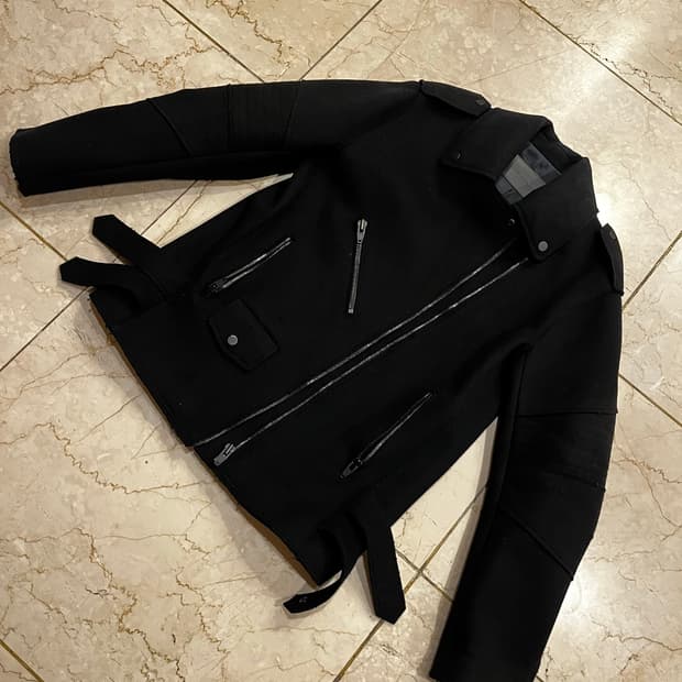 알렉산더왕 H&M 콜라보 블랙 라이더 자켓