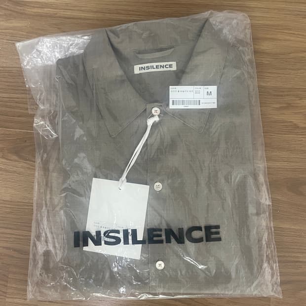 INSILENCE 라이트 울 숏슬리브 반팔 셔츠 샌드베이지