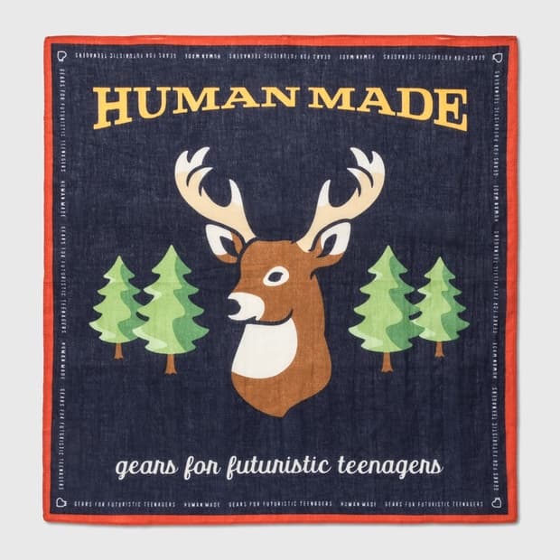 휴먼메이드 반다나 네이비