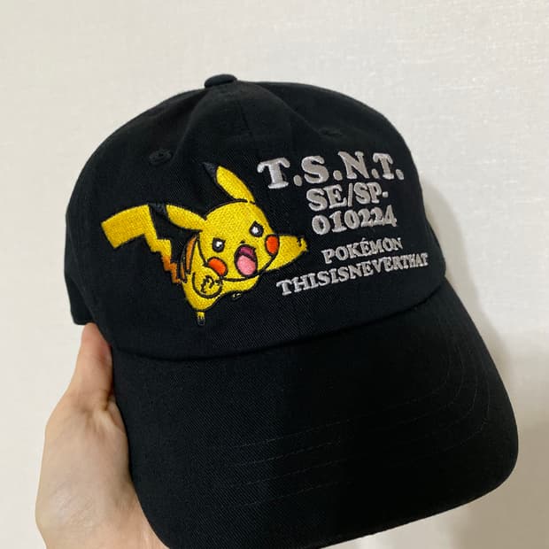 디스이즈네버댓 피카츄 캡 모자