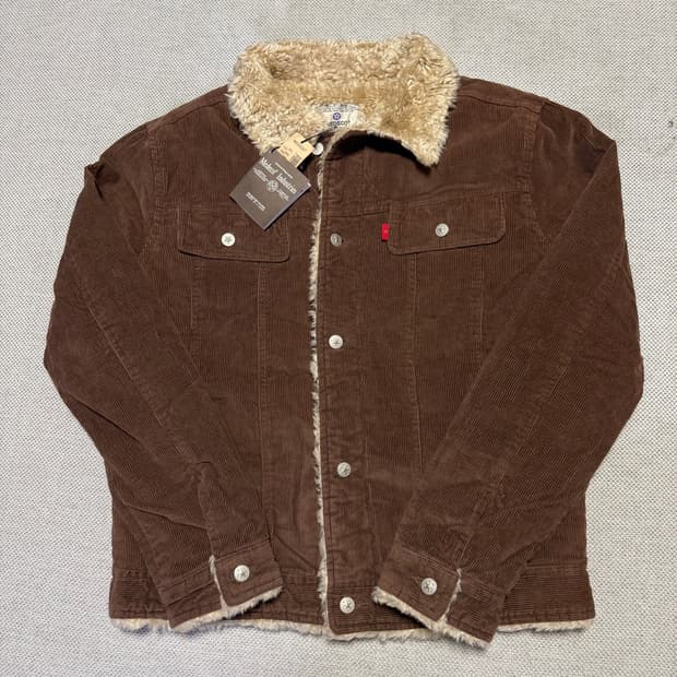 MEDECO(메데코) 코듀로이 털자켓 브라운