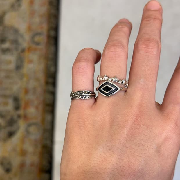 Noir Frame 925Silver Ring