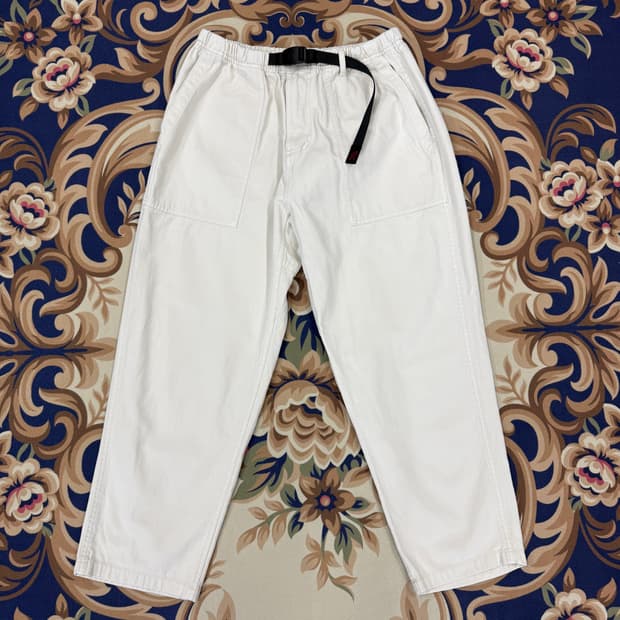 (L)그라미치 Gramicci 코튼 밴딩팬츠(아이보리)