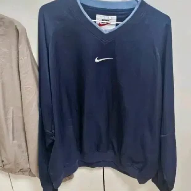 나이키 남색 긴팔웜업