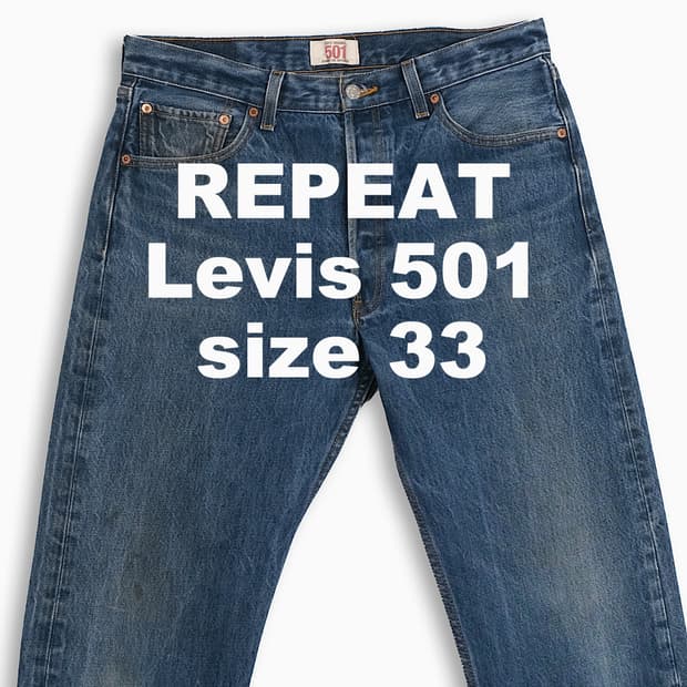 빈티지 리바이스 501 진청 33 인치 LV5013567