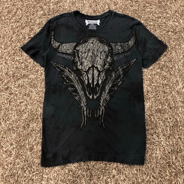 버커루 Y2K 오리엔탈 펑크 티셔츠