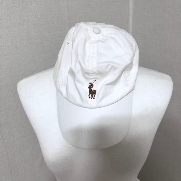 폴로 화이트 캡 모자 