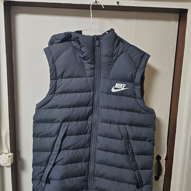 나이키 후드 패딩조끼M(100)