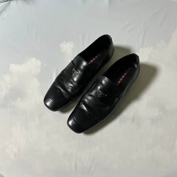 Prada sports strap loafers shoes