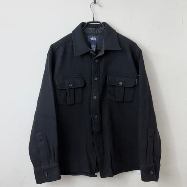90s 스투시 울 CPO 셔츠