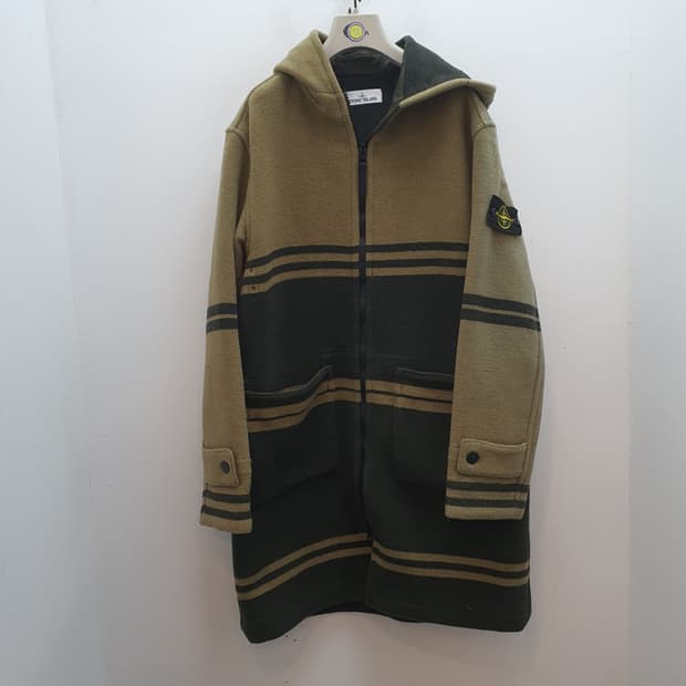 스톤아일랜드 파노자카드  후드 롱 코트