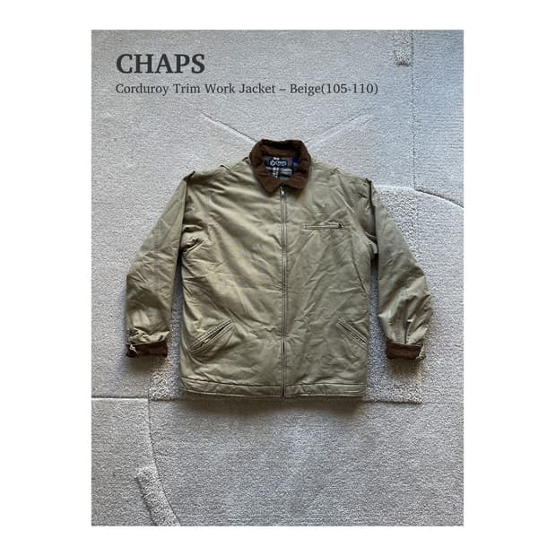 챕스 코듀로이 트림 워크 자켓 (105-110)