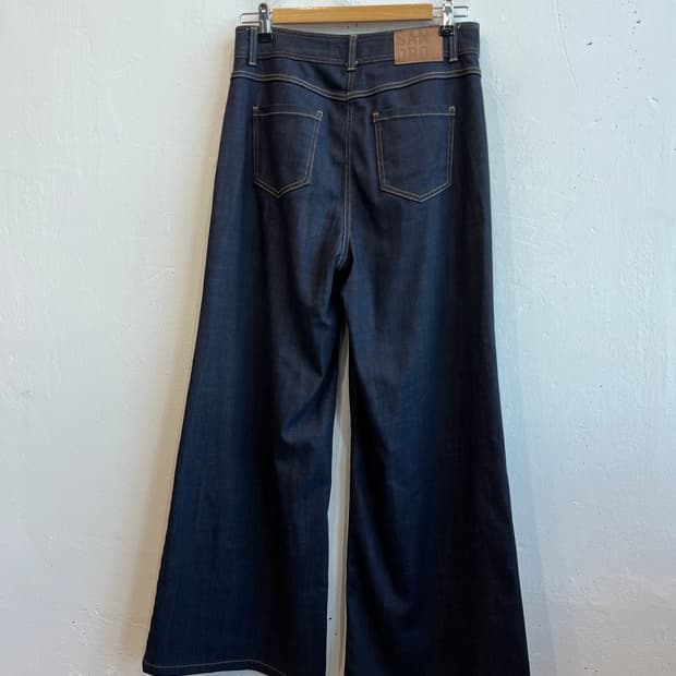 SANDRO 산드로 와이드 부츠컷 데님팬츠 우먼즈