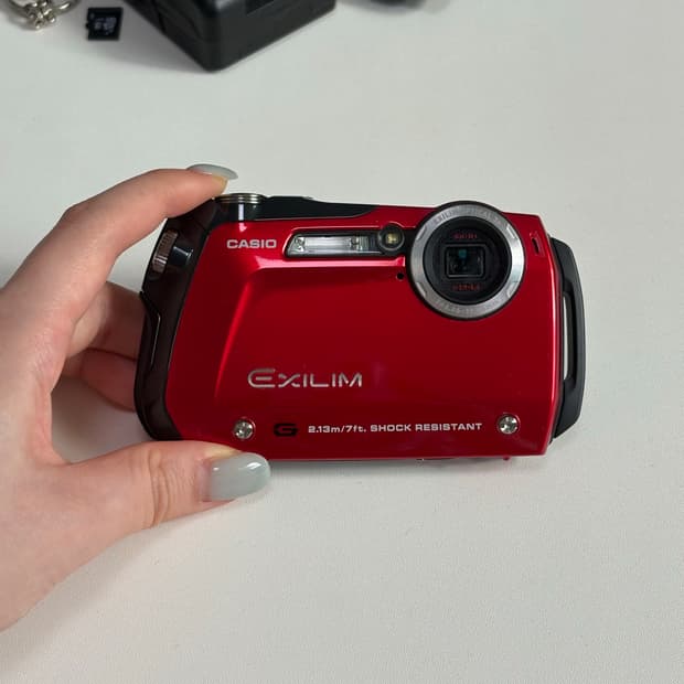 (엔시티 위시 사용/희귀 매물) 카시오 EX-G1 메탈릭 레드❤️