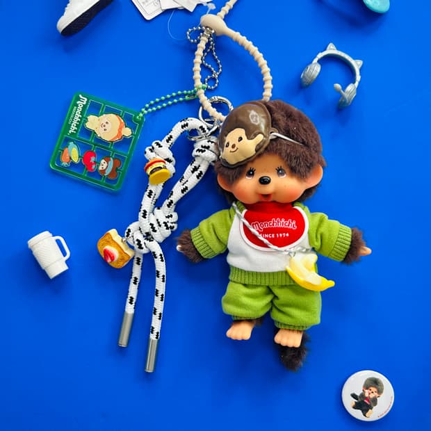 (75)정품몬치치🐒💚유니크 커스텀키링