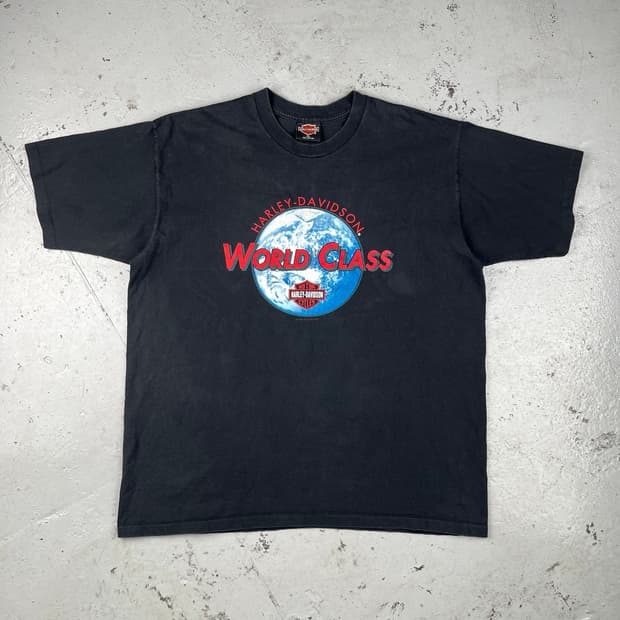 빈티지 할리데이비슨 월드클래스 반팔티