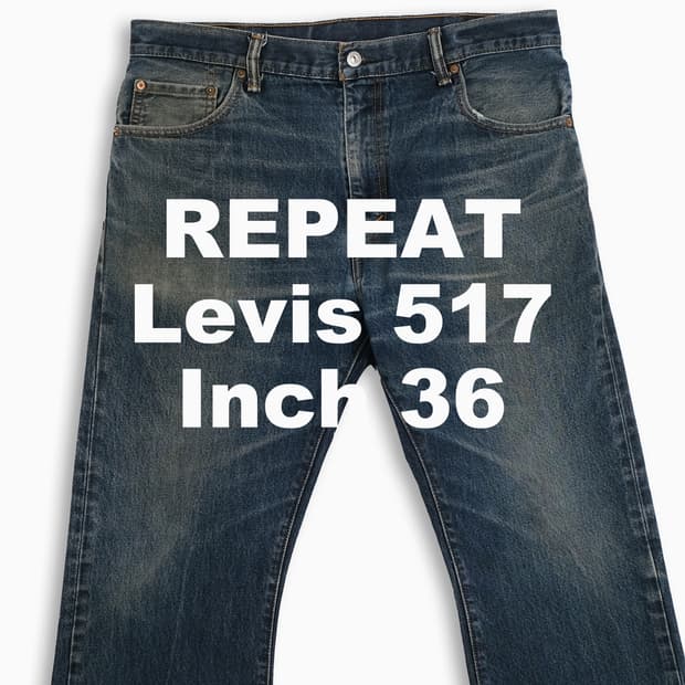 빈티지 리바이스 517 진청 36 인치 LV51736200