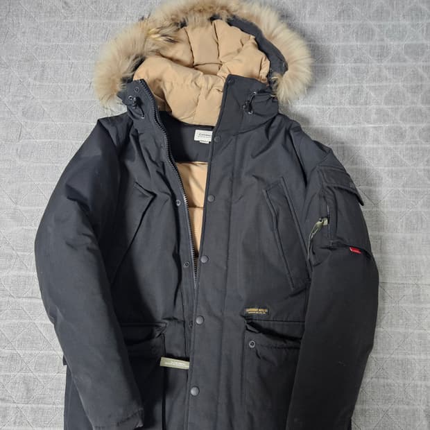 커버낫 구스 다운 패딩 블랙 M 사이즈