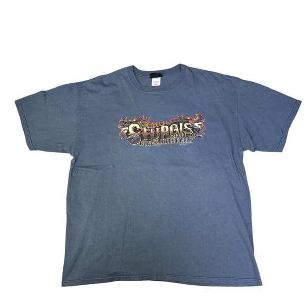빈티지 2011 스터지스 블랙힐스랠리 71주년 프로모션 티셔츠 2XL