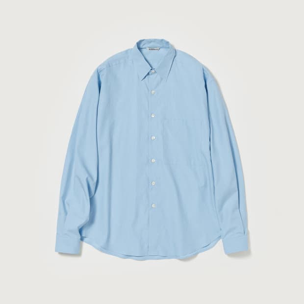 오라리 AURALEE 워시드 트윌 빅셔츠 4