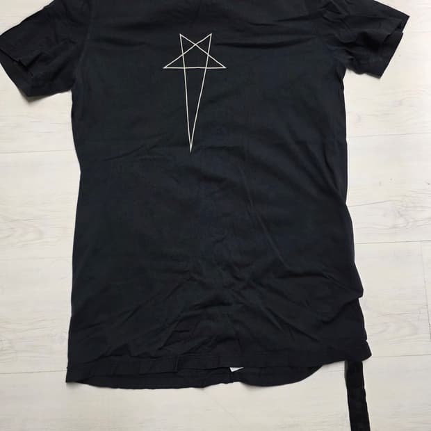 릭오웬스 다크 쉐도우 레벨 스타 반팔 티셔츠 XL