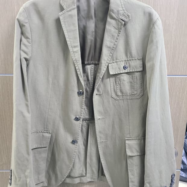 랄프로렌 카키색 면 자켓