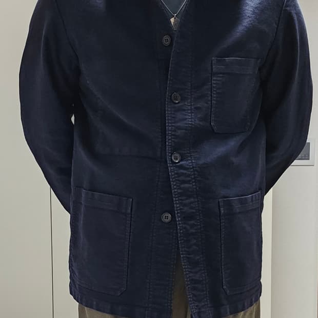 베트라 VETRA 몰스킨 프렌치 워크자켓  블루 (46) 100~105