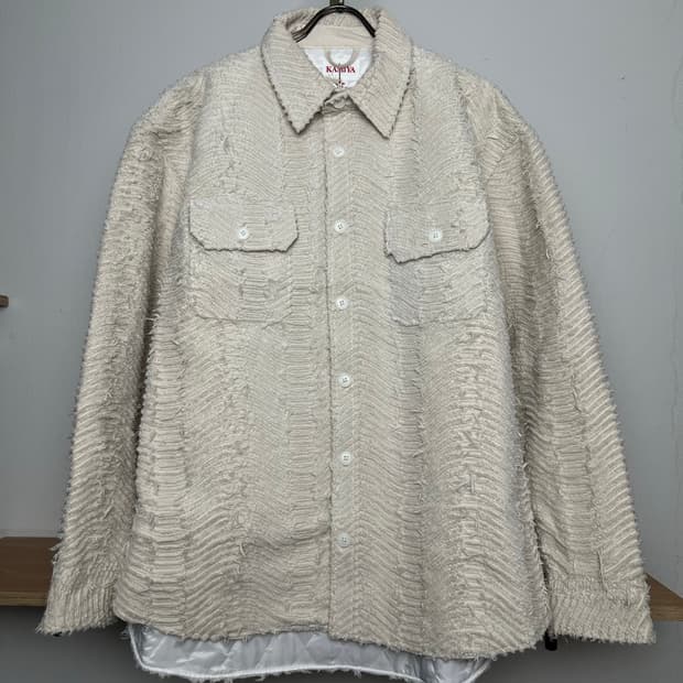 카미야 KAMIYA 웨이브 누빔 셔츠 자켓