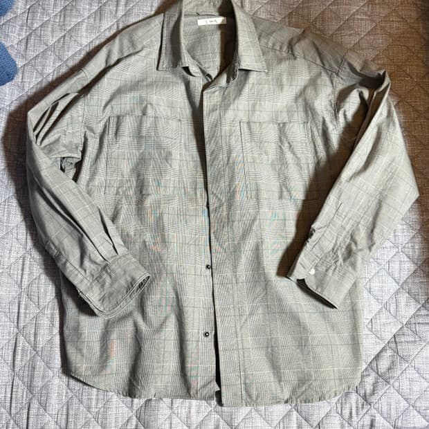 Beaker 비이커 스트라이프 체크 옥스포드 셔츠 자켓 사이즈 100