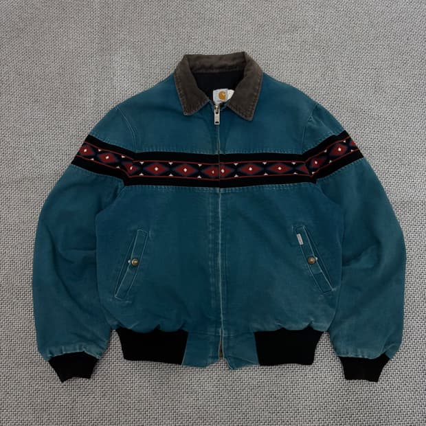 유일매물 Carhartt 80s 아즈텍 산타페 JQ055 워크자켓