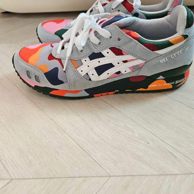 아식스 젤라이트3 꼼데가르송 265