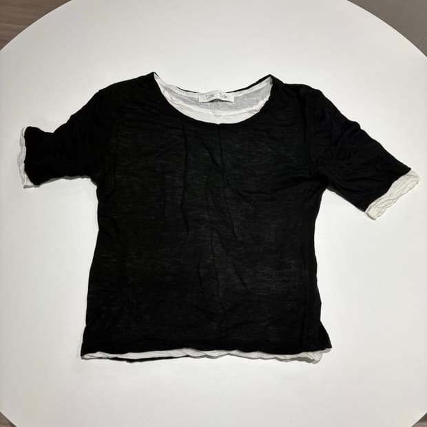 Lowtide LAYERED T-SHIRT [BLACK]