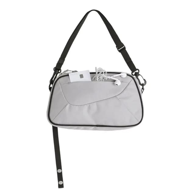 오호스 Trapezoid Nylon Hobo Bag