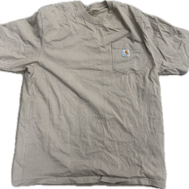 칼하트 베이지 반팔 티셔츠 L