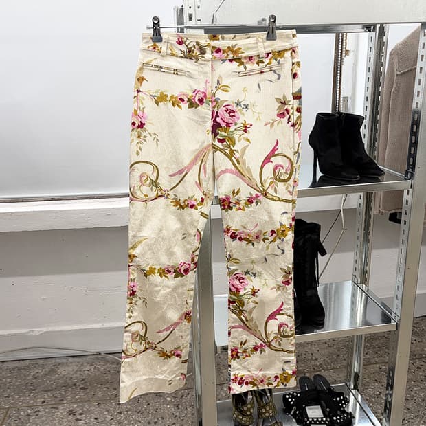 디올 by 존 갈리아노 2002F/W 플로럴 코듀로이 팬츠