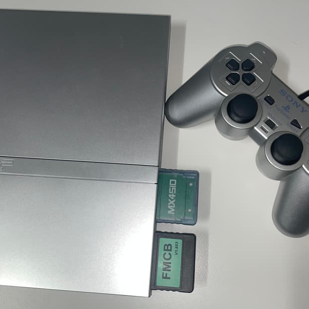 플스2 슬림 75000 실버 본체