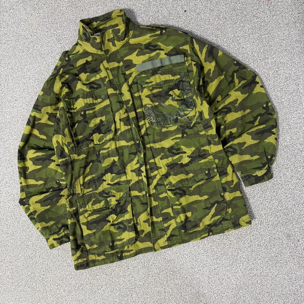 로카웨어 카모 밀리터리 자켓